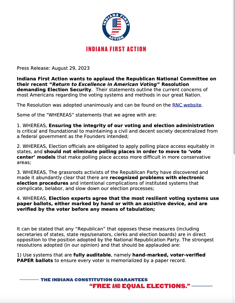 IFA's RNC Press Release