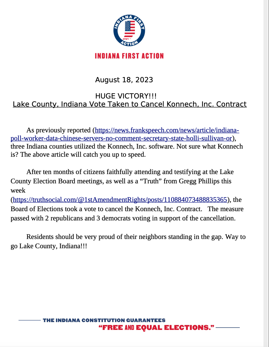 Lake County Cancels Konnech